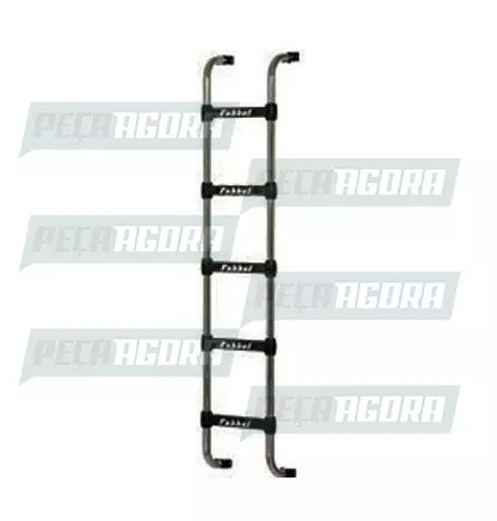 ESCADA TRASEIRA PRETA VOLVO EDC 5 DEGRAUS FABBOF (103074)