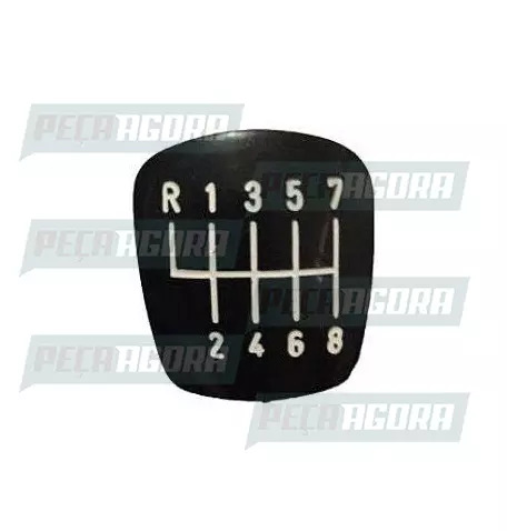 TAMPINHA BOLA CAMBIO PUNHO 08 MARCHAS RE CIMA PRETA (213073)