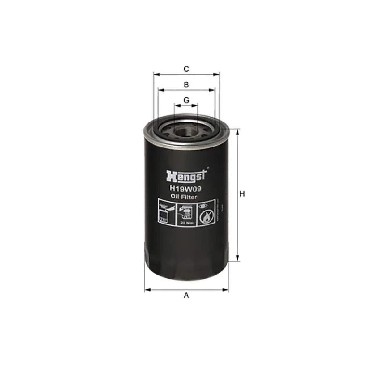 FILTRO BLINDADO OLEO LUBRIF GM/ THERMO KING (H19W09)
