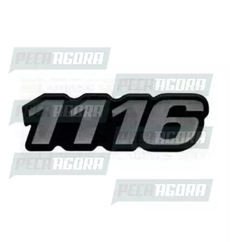 EMBLEMA PLASTICO PRETO MERCEDES BENZ''1116'' (101154)