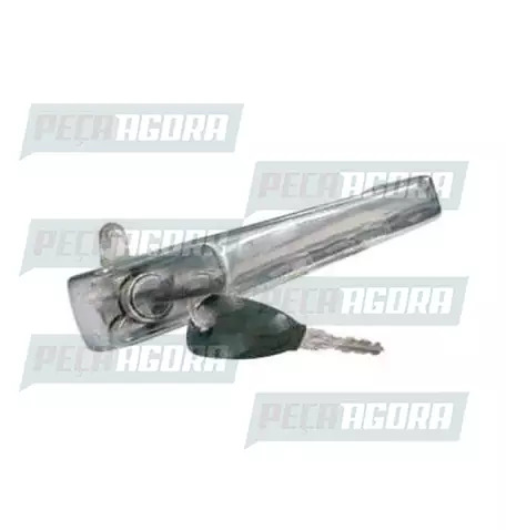 MACANETA EXTERNA MERCEDES BENZ 1114/608 CROMADA COM CHAVE UNIVEL (153088)