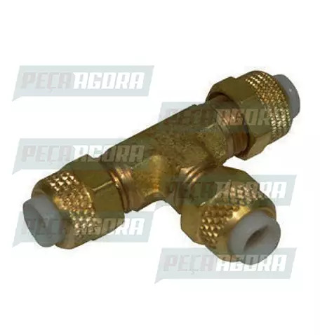 CONEXAO T DE BUZINA AR CANO NYLON 1/4 BUZINA AR (077042)