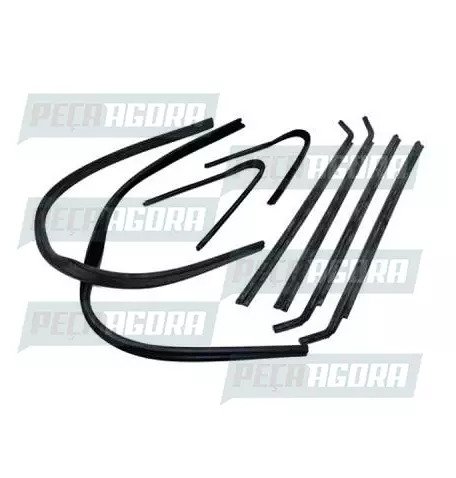 CANALETA VIDRO F1000 ... 92 COM PESTANA (8 PECAS) (054017)