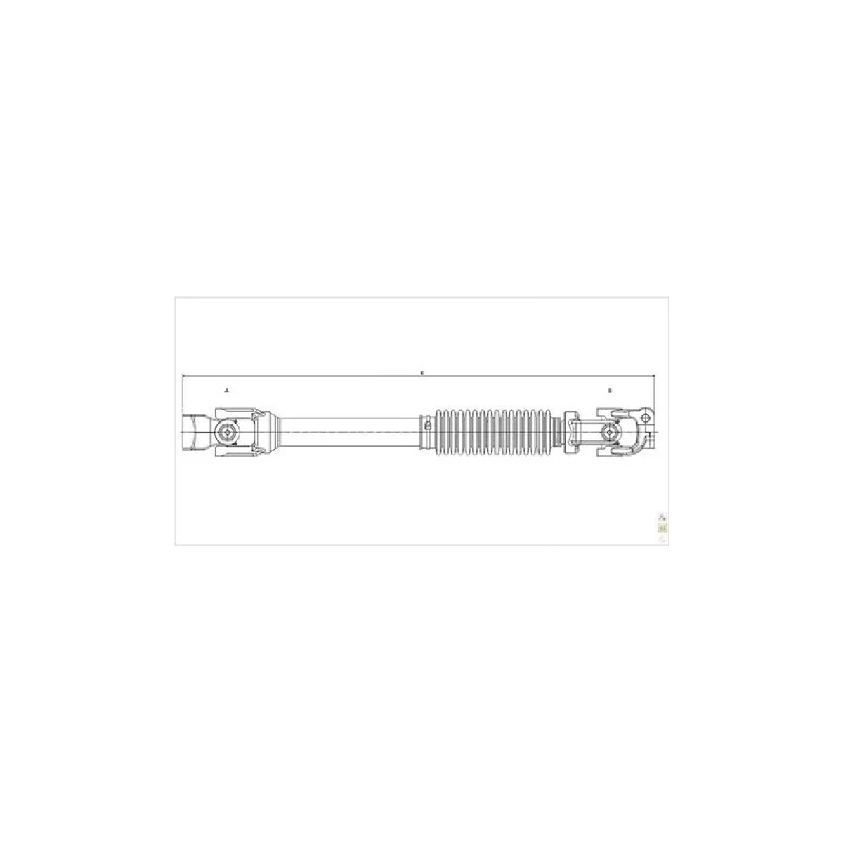 COLUNA DIRECAO 308MM MB ONIBUS OF1418/OF1519 (06>15) (3844600109-K167046)
