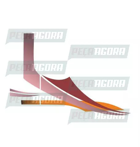 FAIXA LATERAL 1 LINHA VOLKSWAGEN 2001 - VERMELHO (418494)