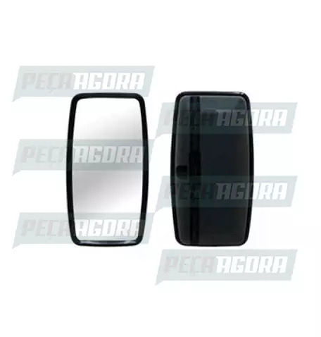 ESPELHO FORD CARGO 98 ... ESQUERDO COM BRACO CONVEXO METAGAL (104105)