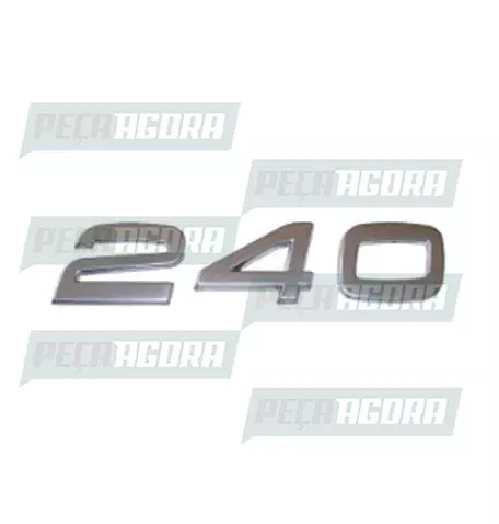 EMBLEMA PLASTICO CROMADO VOLVO ''240'' (420254)