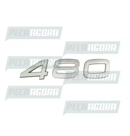 EMBLEMA PLASTICO CROMADO VOLVO ''480'' (420260)