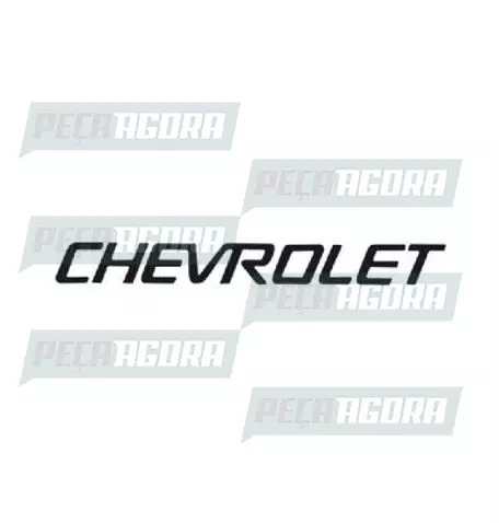 FAIXA LATERAL 1 LINHA EMBLEMA CHEVROLET S10 - PRETO (418546)