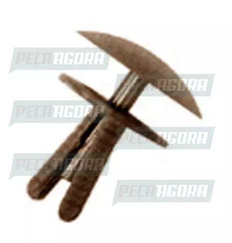 10 PRESILHA TETO/PAREDES MERCEDES BENZ HPN MARROM (CX.6889907092,**10)