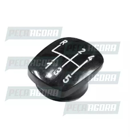 TAMPINHA BOLA CAMBIO PUNHO 05 MARCHAS PRETA 5ª BAIXO (213077)