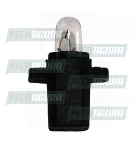 LAMPADA IMPORTADA 2721 MF8 12V 1,2W BASE PLASTICO PRETA TACOGRAFO (099012)