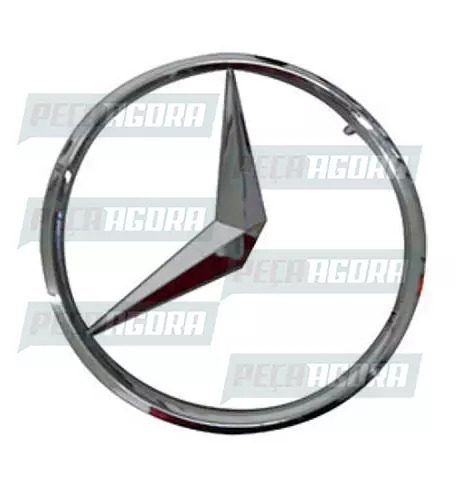 EMBLEMA LOGO ESTRELA GRADE CROMADA MERCEDES BENZ 608/1113 255MM (3448107118)