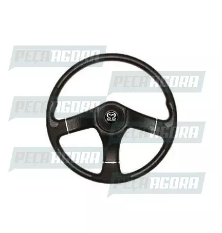 VOLANTE 500MM CLASSIC VOLKSWAGEN 87... COM BUZINA PRETO (238070)