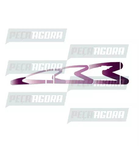 FAIXA LATERAL 3 ANOS MERCEDES BENZ 98 LILAS COM  PRATA (418910)