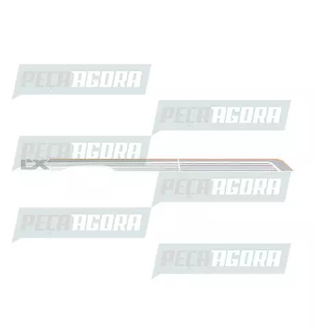 FAIXA LATERAL 1 LINHA PICK-UP LX 90 - PRATA (417986)
