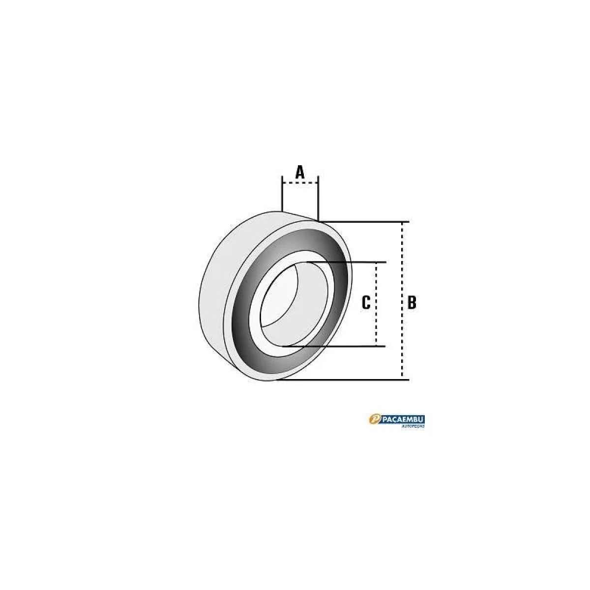 ROLAMENTO MOTOR TRACAO EMPILHADEIRAS R25/R275/R30/R15/25K (711318502-63062ZR)