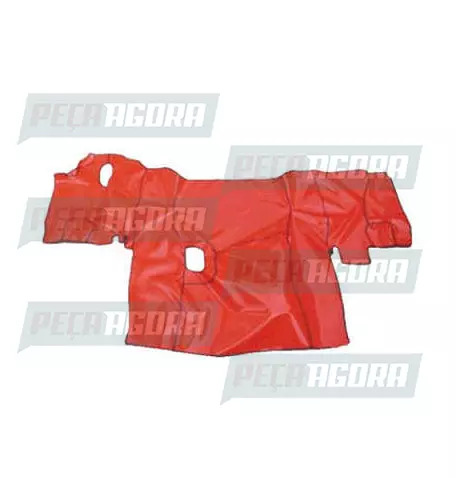 TAPETE VINIL MERCEDES-BENZ 2035 AXOR CABINE DUPLA COM CAPO - VERMELHO (419867)