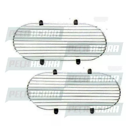 PAR GRADE PROTETORA FAROL PRETA MERCEDES BENZ 1938/1620 BICUDO REDONDO (135056)