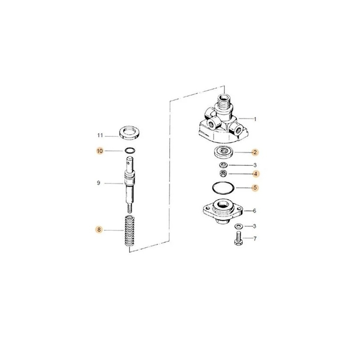 REPARO VALVULA FREIO MAO VW 13.170/13.210/22.210/FORD CARGO ATE 1990 (T16698803-