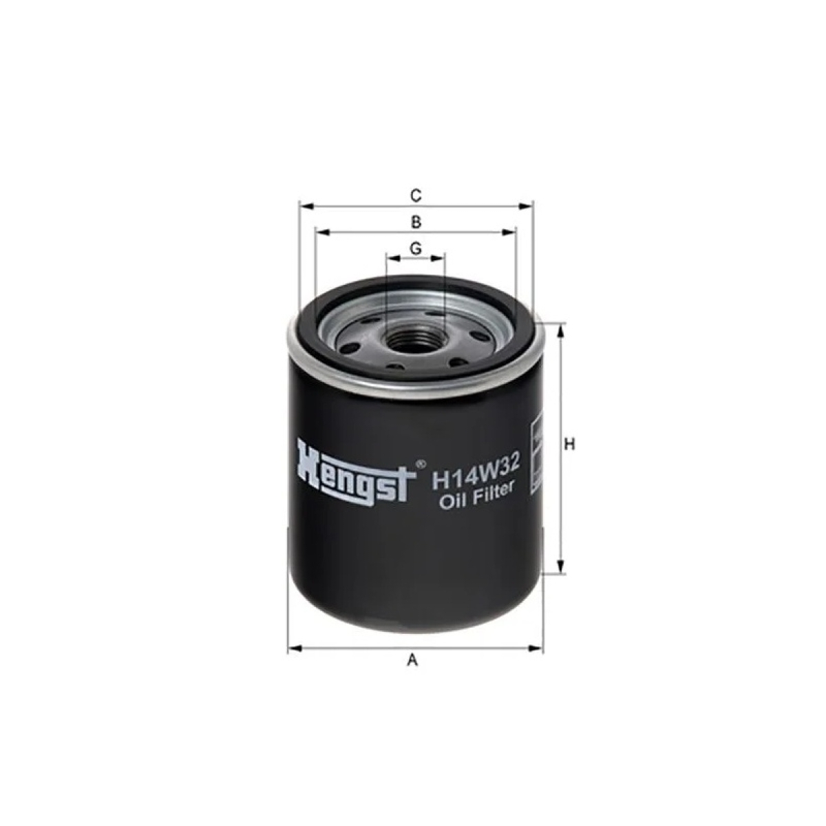 FILTRO BLINDADO OLEO LUBRIF BMW/ JONH DEERE/ LEXUS/ TOYOTA (H14W32)