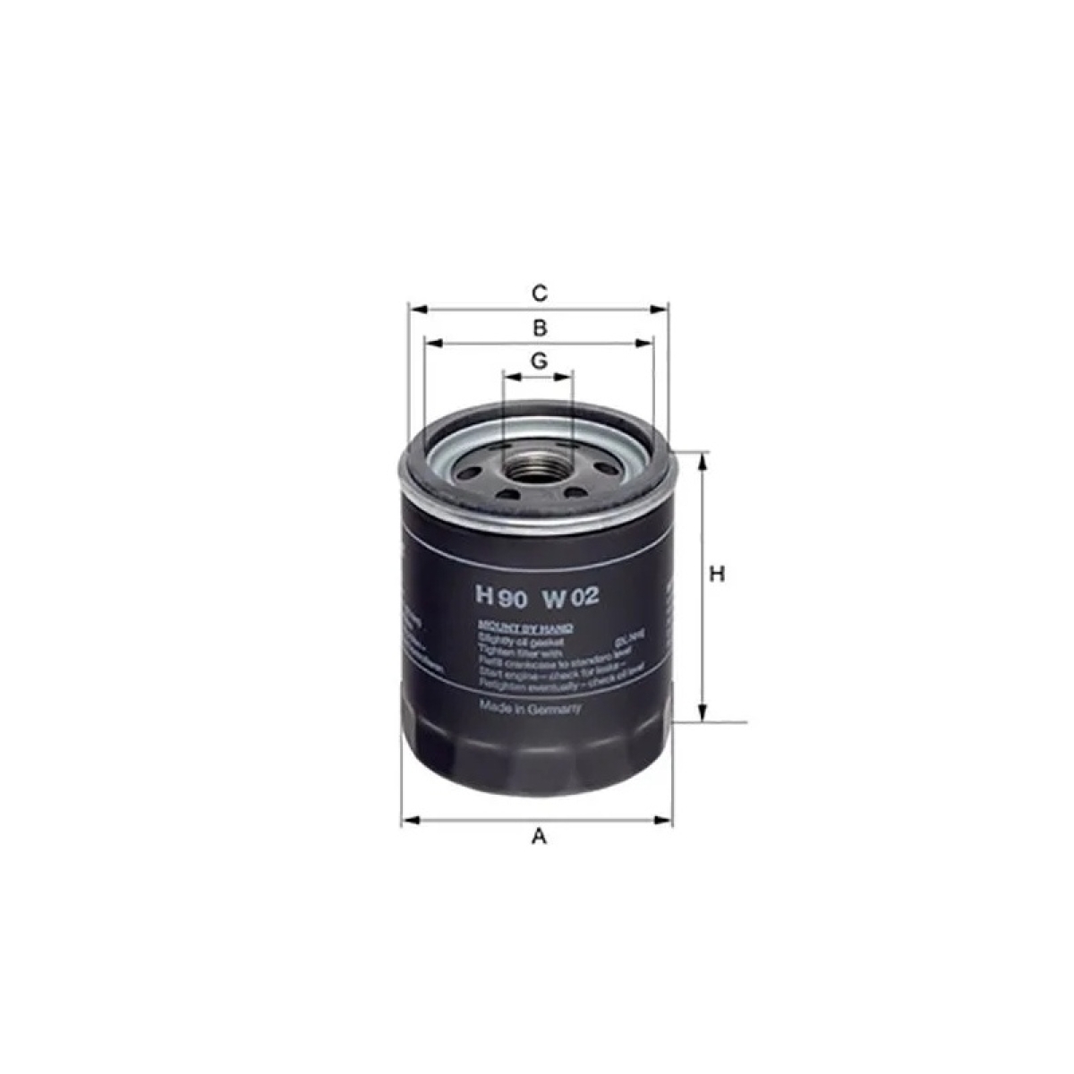 FILTRO BLINDADO OLEO LUBRIF ATLAS/ COPCO/ DEUTZ/ CASE IH (H90W02)