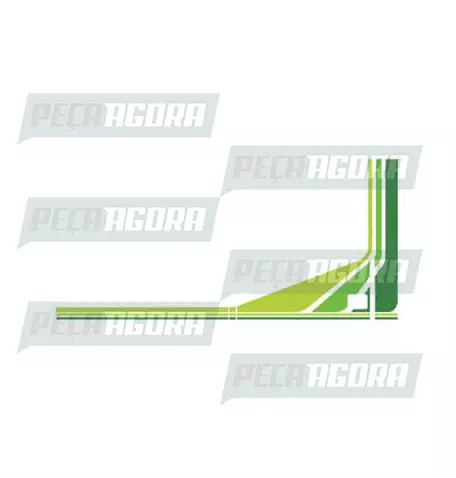 FAIXA LATERAL 1 ANO MERCEDES BENZ 96 VERDE (417896)