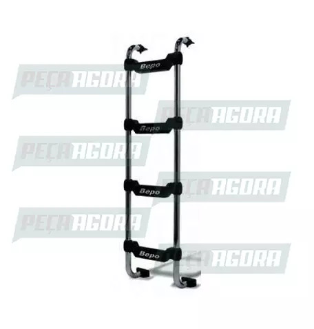 ESCADA TRASEIRA CROMADA PARA SCANIA 114/124 BEPO (103004)