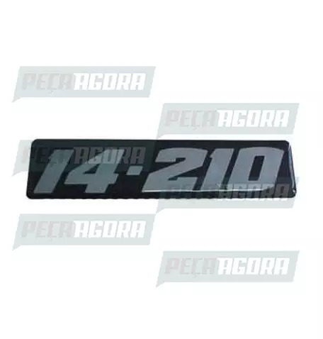 EMBLEMA RESINADO ESPECIAL VOLKSWAGEN ''14-210'' PRETO (101143)