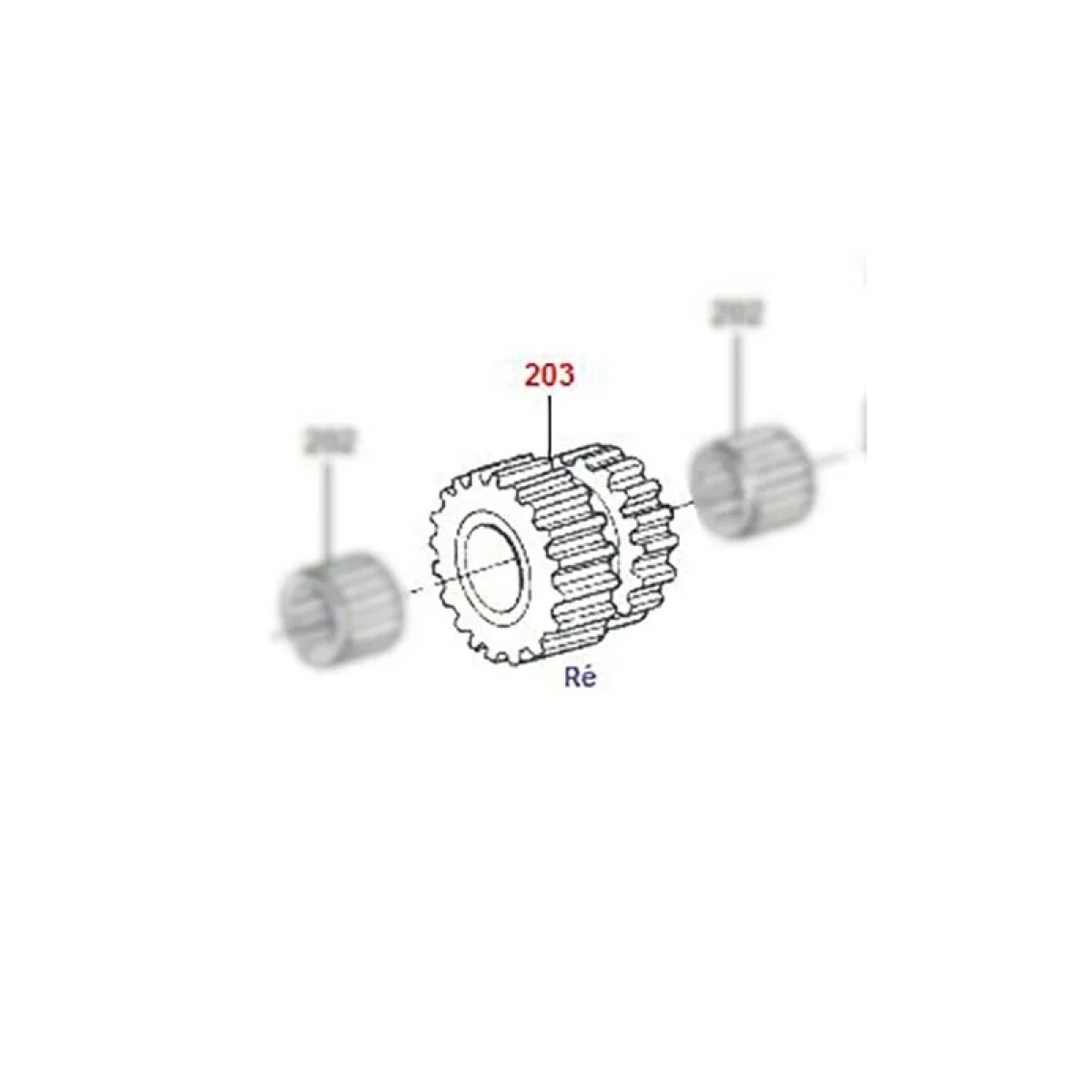 ENGRENAGEM LOUCA RE VOLKS 11130/13130- CAMBIO 280VHD (04143260-235126)