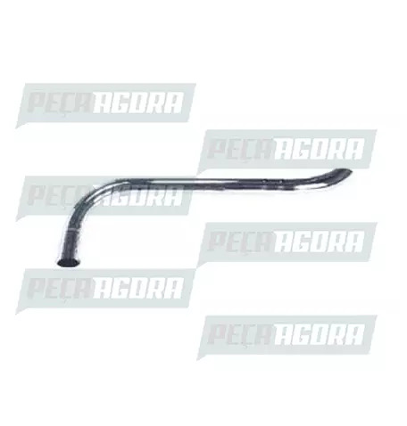 TUBO TERMINAL CURVO CROMADO 4,5'' LONGO 1590MM FABBOF (228071)
