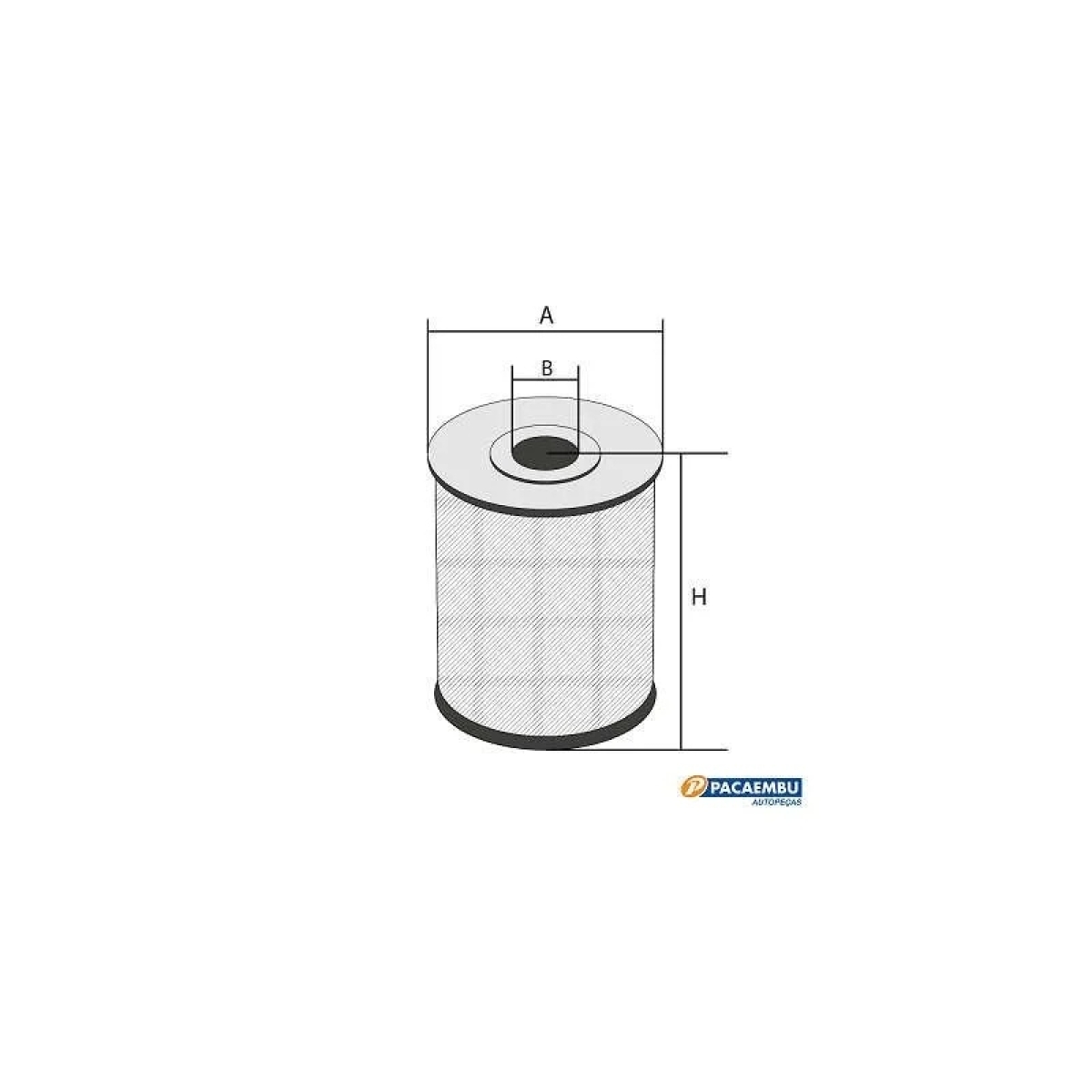ELEMENTO FILTRO OLEO LUBRIF JEEP >81 (11844425-OX43D)