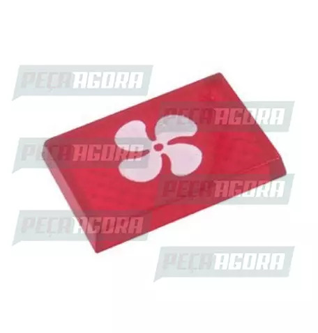 LENTE PAINEL NOVO VENTILADOR VERMELHA (248034)