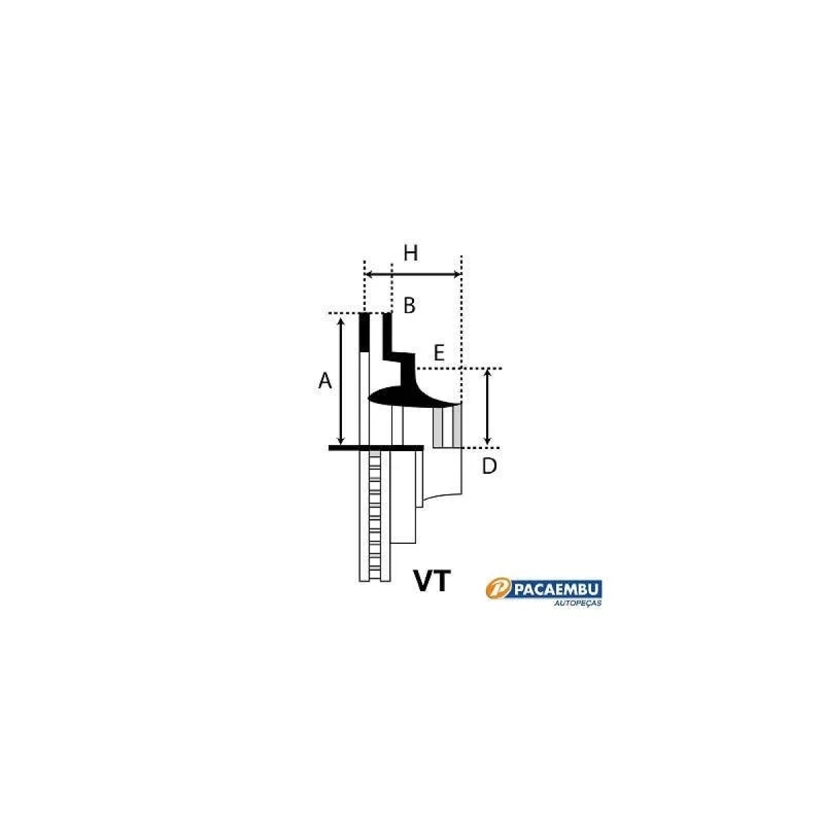 DISCO FREIO TRAS VENTILADO IVECO DAILY 59-12/60-12/70-12 (1904693-RCDI06470)