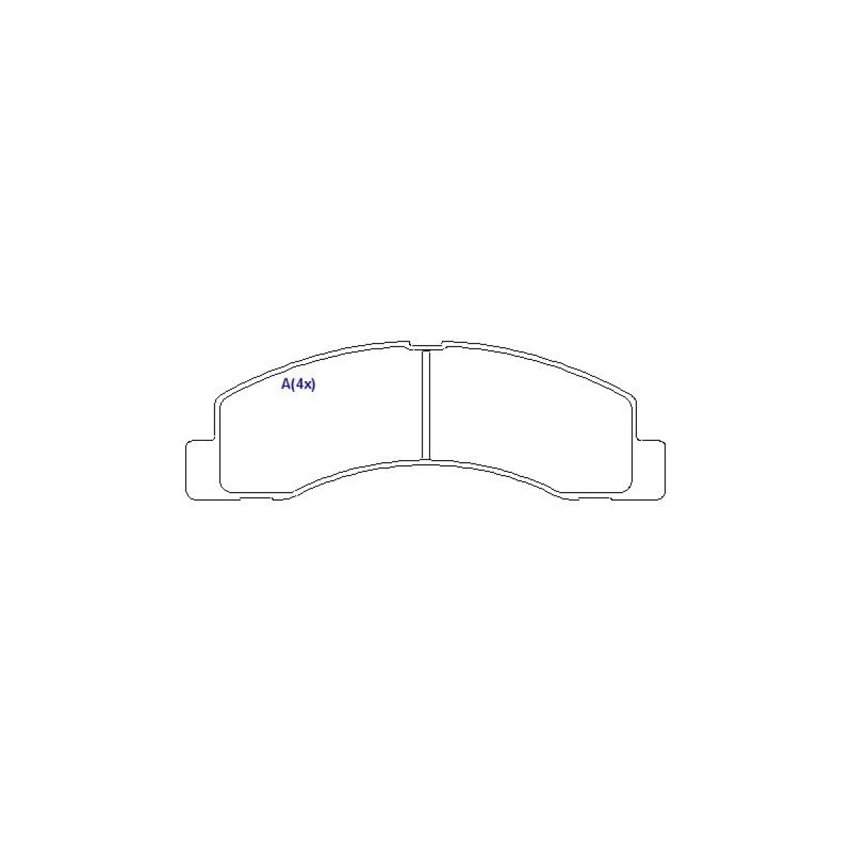 PASTILHA FREIO DIANT FORD - F250/F350/F4000 (F81Z2001EA-1222)