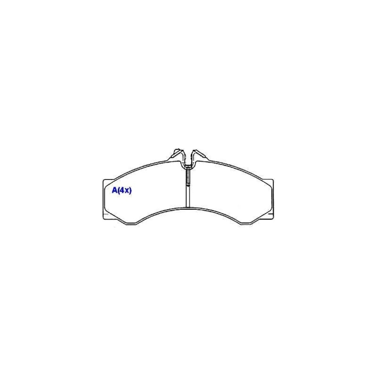 PASTILHA FREIO DIANT MBB - SPRINTER 310/312 (0004204120-1292)