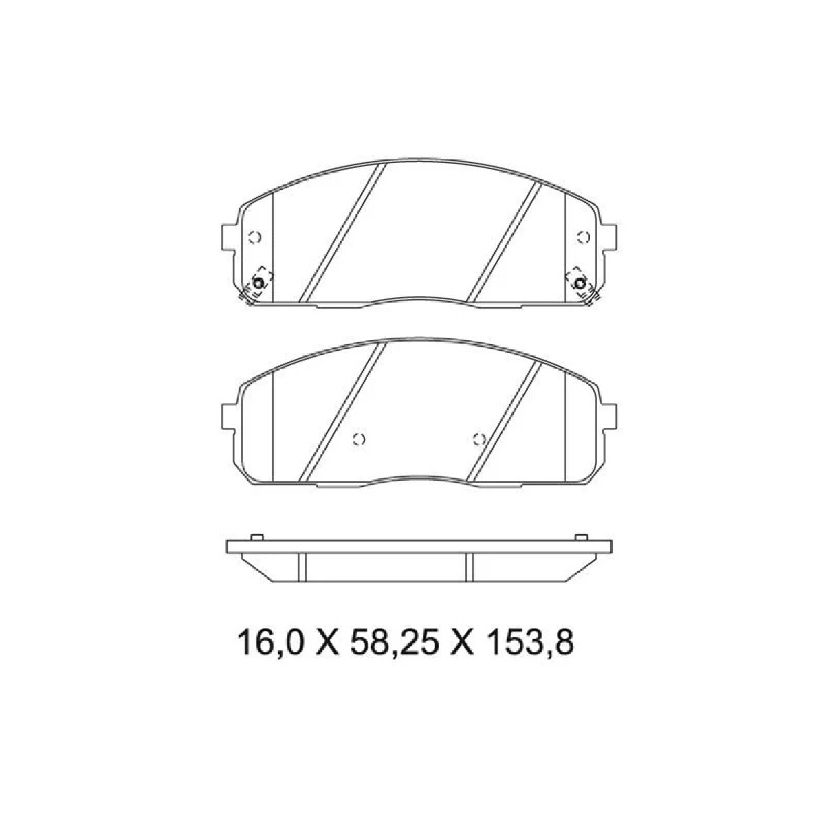 PASTILHA FREIO DIANT. HYUNDAI HR2.5 (06>11) SISTEMA AKEBONO (581014FA00-NKF1242P