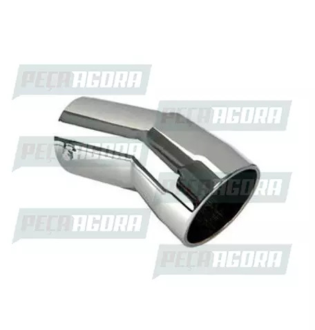 TUBO TERMINAL CURVO CROMADO 2,5'' 210MM ANGULAR (228047)