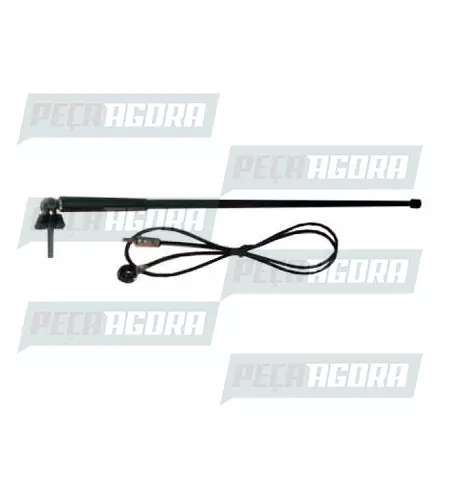 ANTENA FORD CARGO-MERCEDES-BENZ 1618 BICUDO TETO FLEXIVEL PRETA 45 CMS COM BASE 