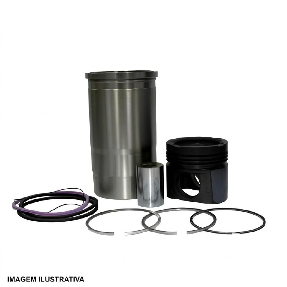 KIT MOTOR CAMISA PISTAO ANEIS PINO TRAVA STD 130MM DAF MOTOR MX13 (1805848)