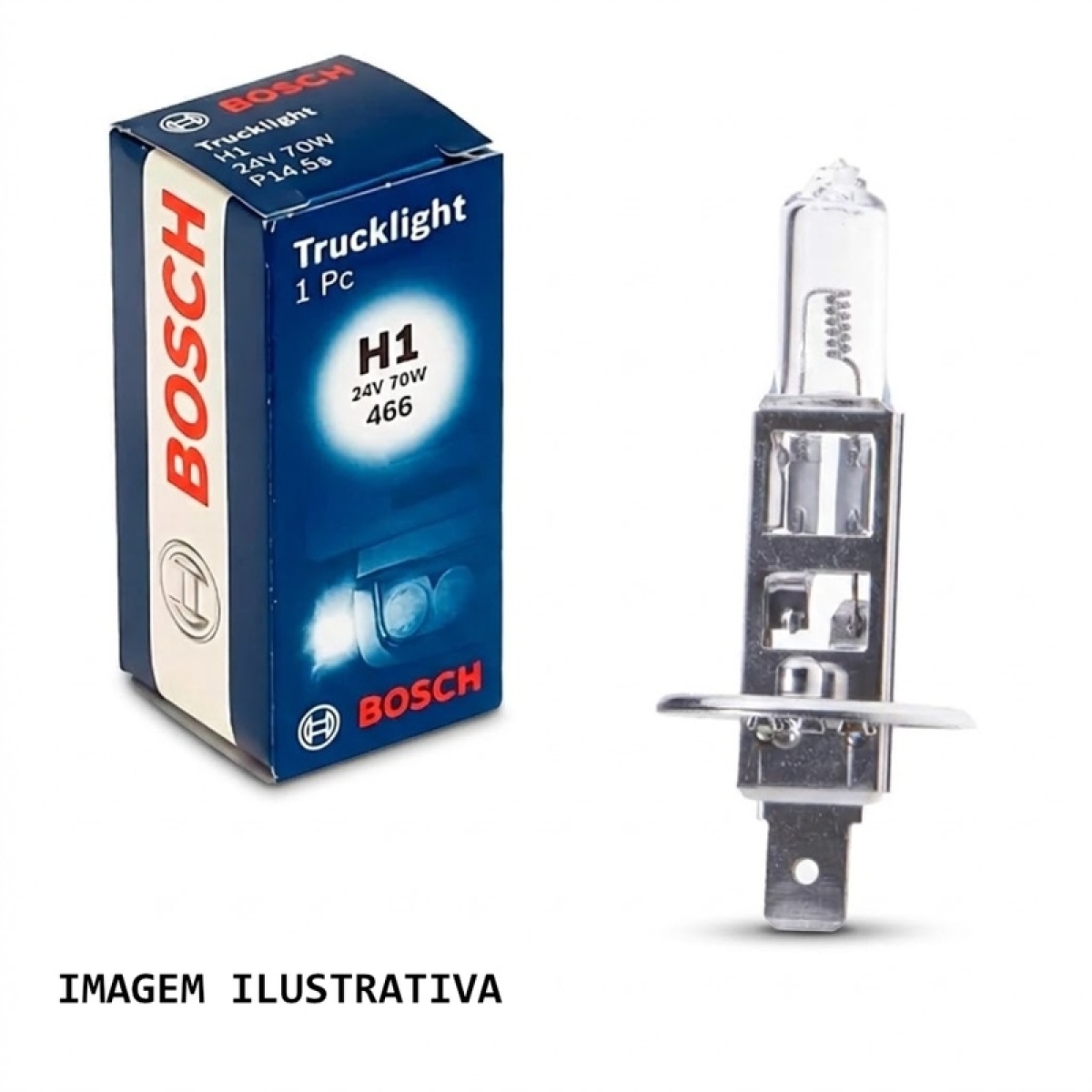 LAMPADA H1 24V 70W DIVERSOS VEICULOS - FAROL NEBLINA /FAROL ALTO H1 (1987302411)