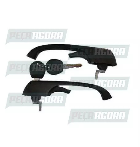 MACANETA EXTERNA VOLKSWAGEN CAMINHAO/KOMBI 97 ... JOGO PRETA COM CHAVE - ORI (TO