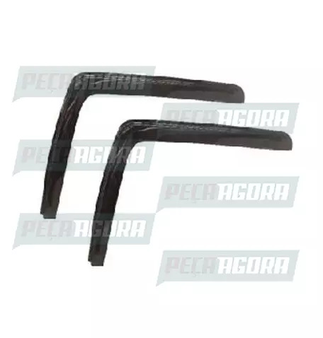 PAR PAR CALHA CHUVA FORD CARGO ''L'' VERMELHO ORIGINAL (420356)