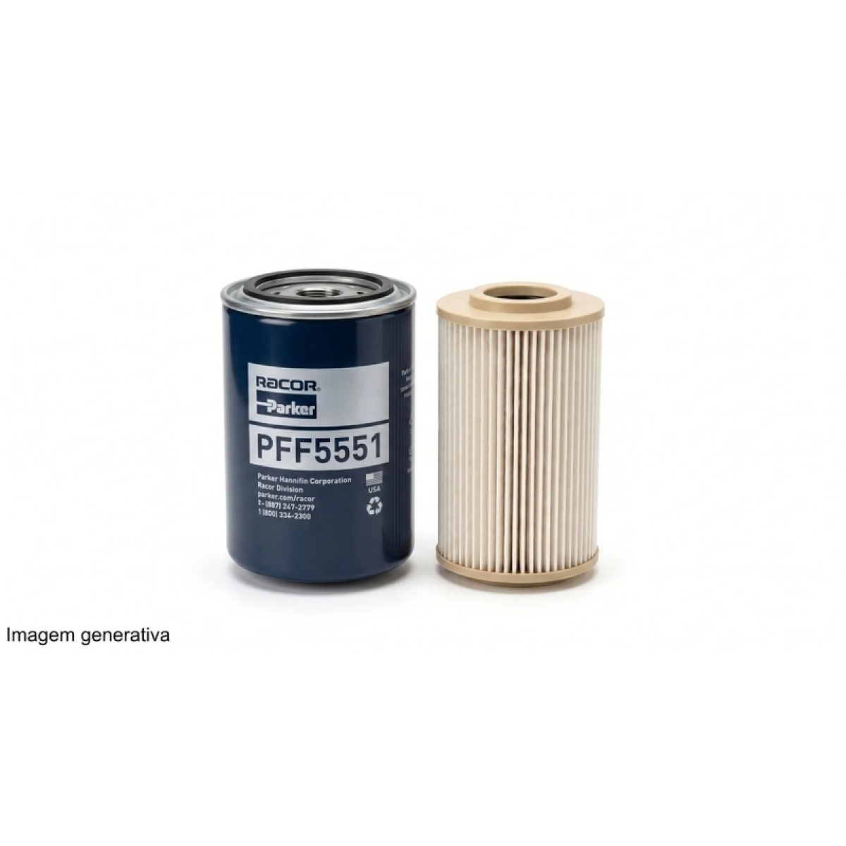 KIT FILTRO COMB JOHN DEERE 3520/3522 (RE525523-PFF5551BR)