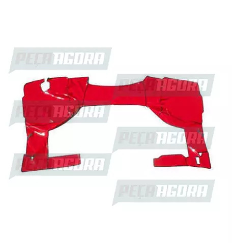 TAPETE DE VENIL  V.W CAM CONSTELLATION CAB . SIMPLES S/ CAPO VERMELHO (PUES346V)