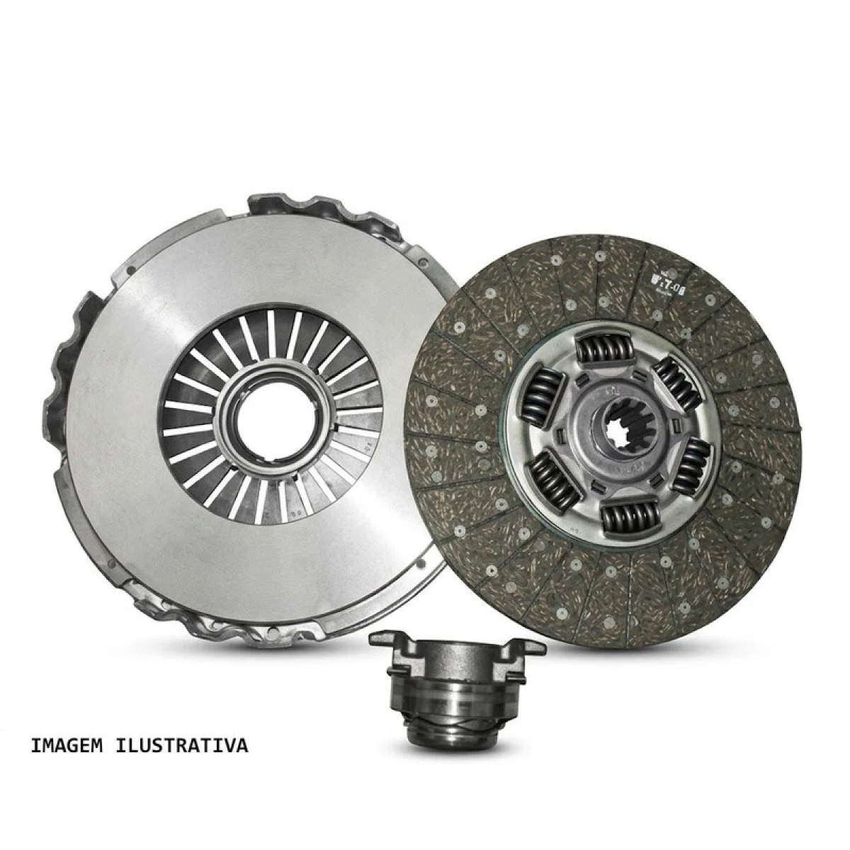 KIT EMBREAGEM 430MM/10E TUBO GUIA VW CONSTELLATION CAMINHAO 19.320/19.370/25.370