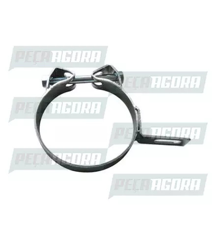 ABRACADEIRA TUBO 4,5 CROMADA SEMI-ABRACADEIRA COM APOIO COXIM (417649)
