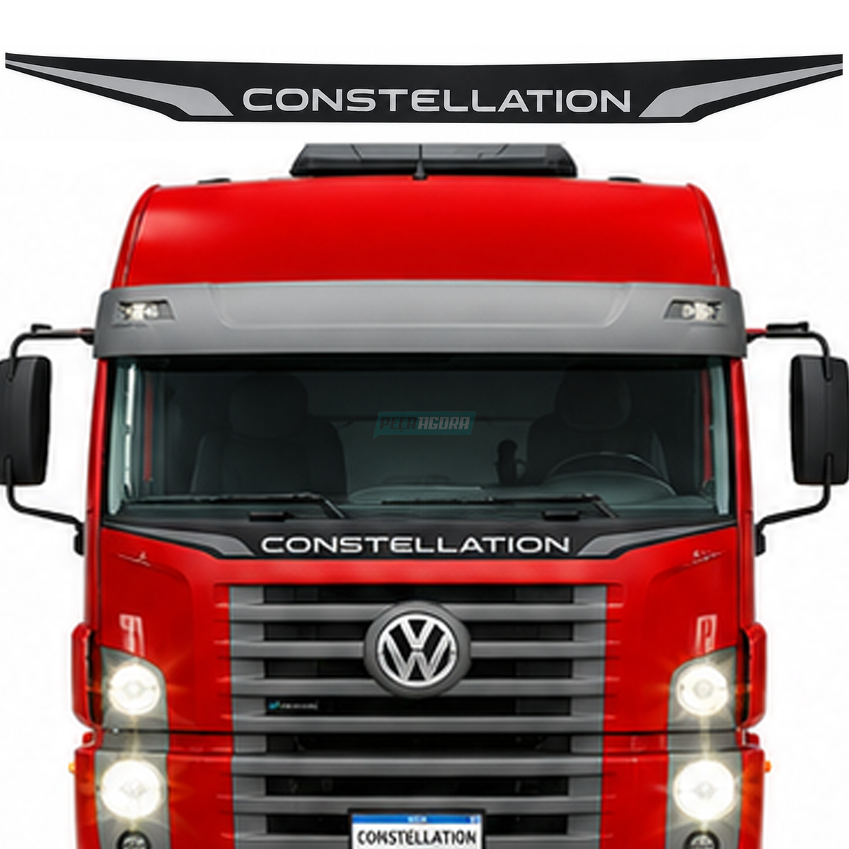 ADESIVO FAIXA FRONTAL PARABRISA GRADE CONSTELLATION GRAFITE (SPTS-AD-1902)