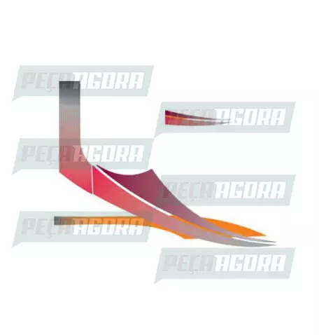 FAIXA LATERAL 3 ANOS VOLKSWAGEN 2001 VERMELHO (418337)