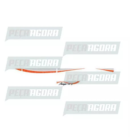 FAIXA LATERAL 1 ANO PAMPA 95 SEM M LARANJA (417835)